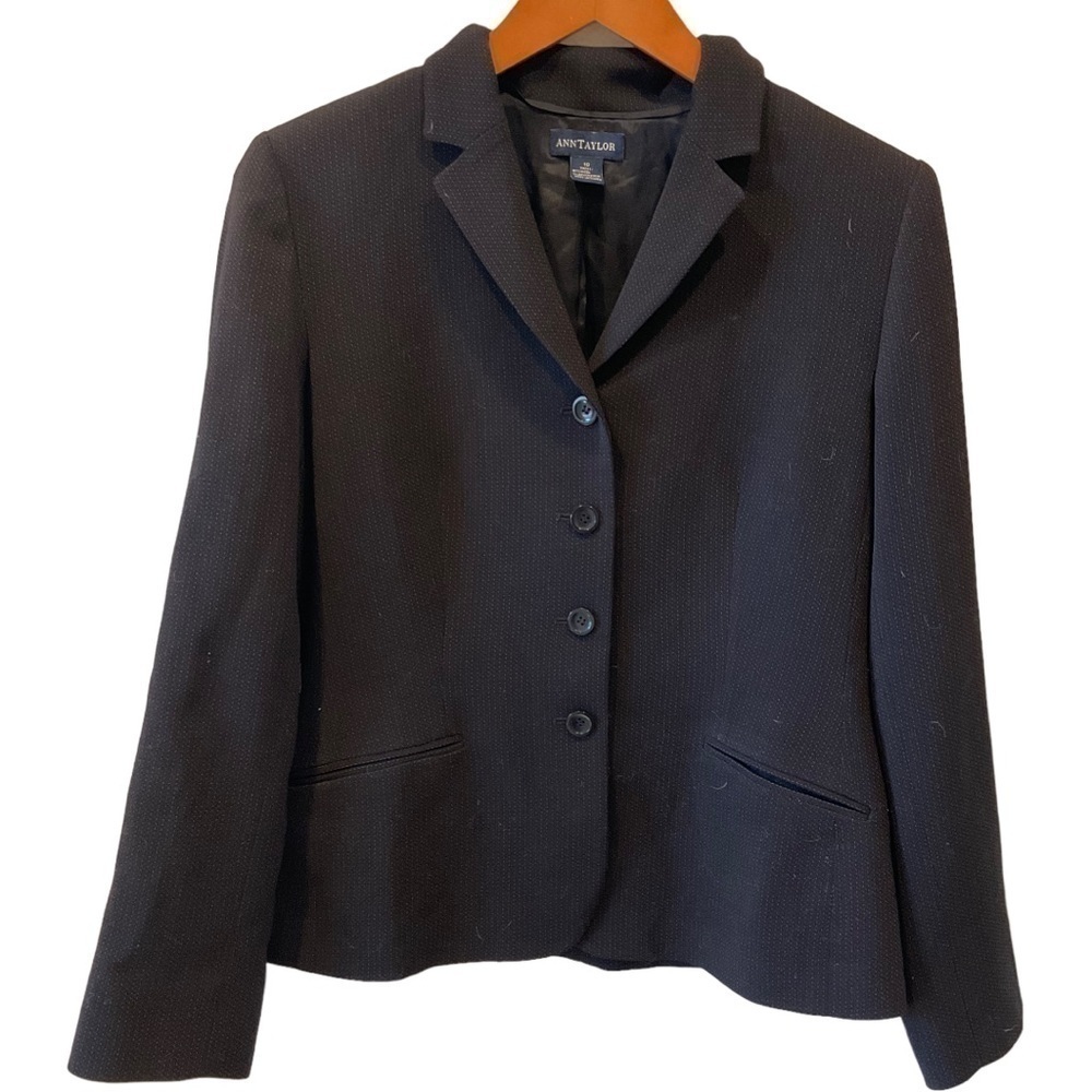 ANN TAYLOR BLACK BLAZER SIZE 10
